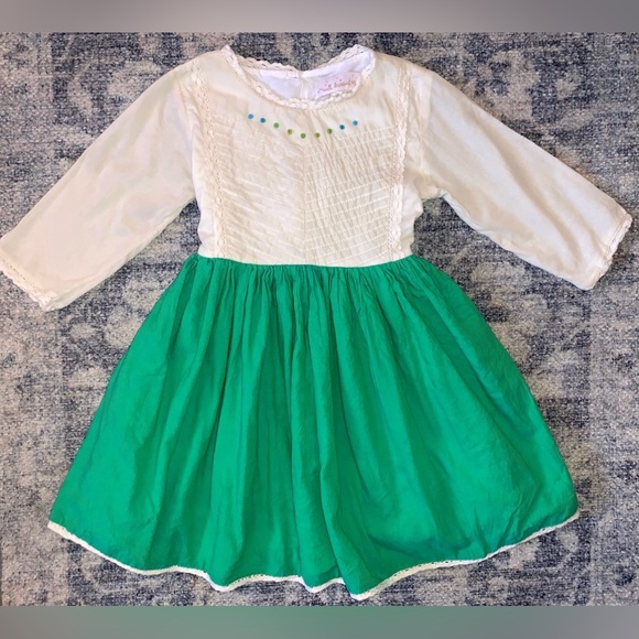 Well Dressed Wolf Victorian Dress - Iridescent Green/Natural - Picture 2 of 5